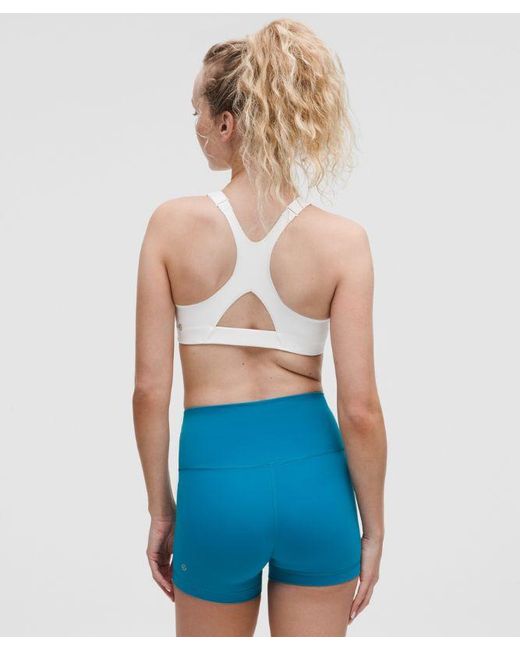 lululemon athletica Blue Ultralu Square-Neck Workout Bra