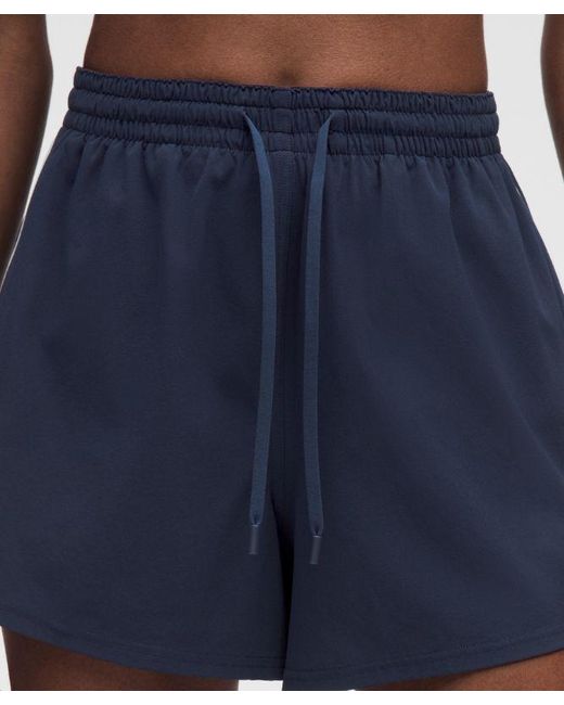 lululemon athletica Blue Court Rival High-Rise Short 3"