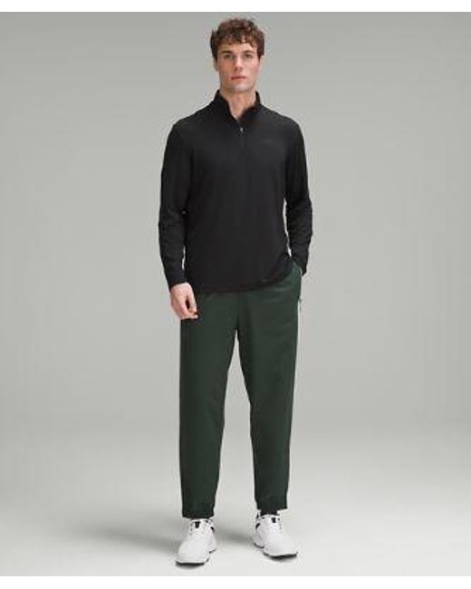 lululemon athletica Gray Logo Sport Long-Sleeve Half Zip for men