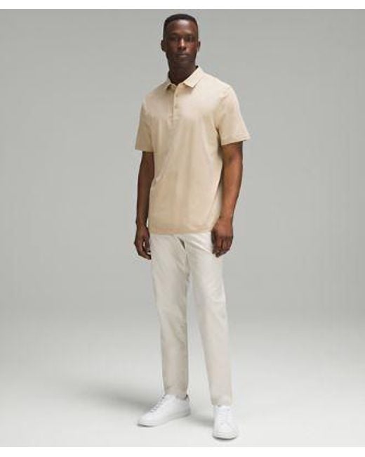 lululemon athletica Natural – Evolution Short-Sleeve Polo Shirt – Color Khaki – for men