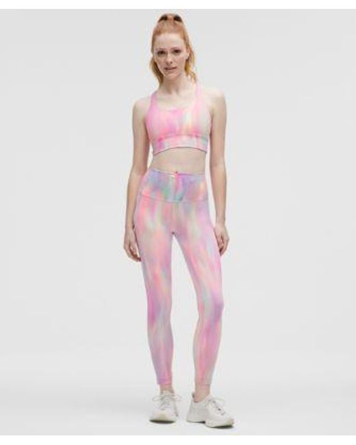 lululemon athletica Pink Wunder Train High Rise Tight