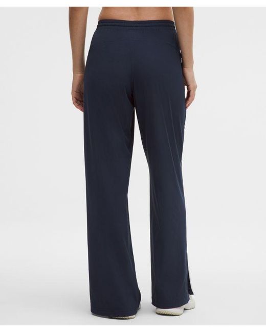 lululemon athletica Blue – Court Rival Wide-Leg Track Pants Regular – – Size 4