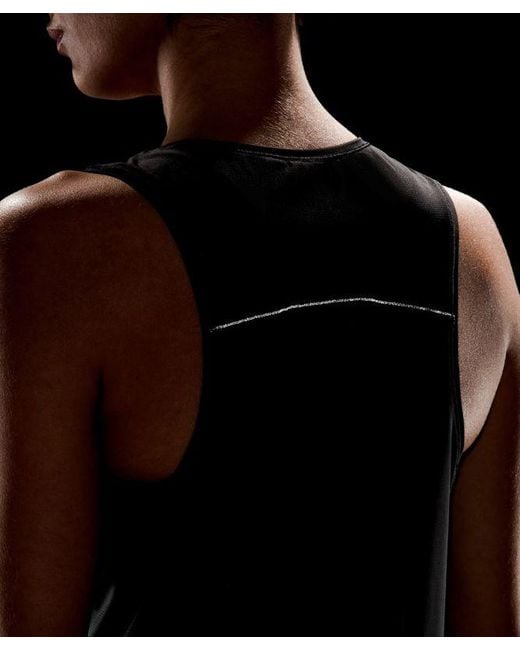 lululemon athletica Black Lightweight Waist-Length Running Tank Top