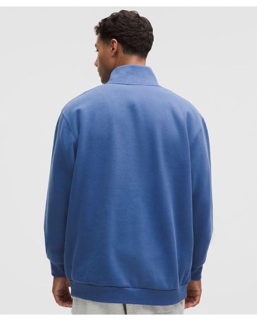 lululemon athletica Blue – Steady State Half Zip Sweatshirt – – Size Medium for men