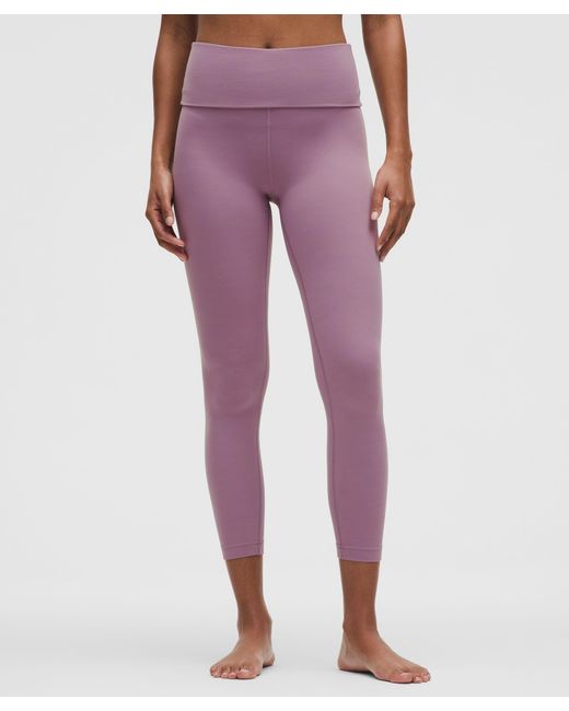 lululemon athletica Purple Groove Nulu Foldover-Waist Tight 25"