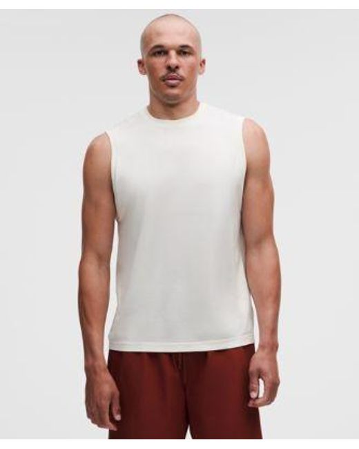 lululemon athletica White Metal Vent Tech Relaxed-Fit Sleeveless Shirt for men