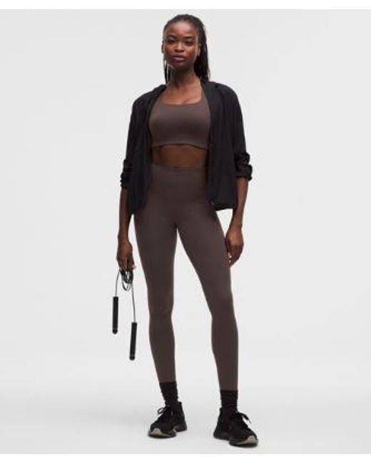 lululemon athletica Brown Ultralu Square-Neck Workout Bra
