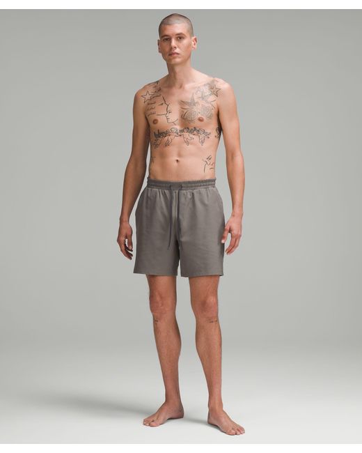 lululemon athletica Gray Pool Shorts 7" Lined for men