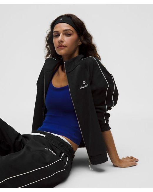 lululemon athletica Black Brentwood Track Jacket