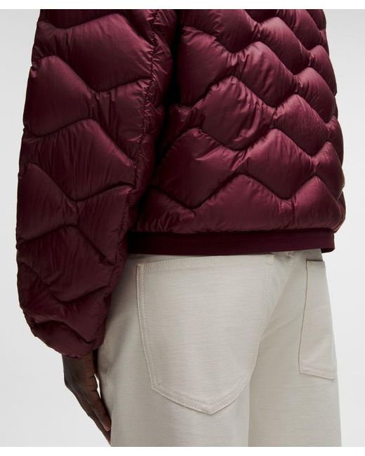 lululemon athletica Red Featherweight 900-Down-Fill Quilted Jacket
