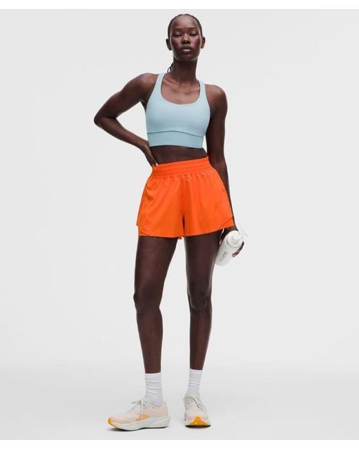 lululemon athletica Orange Shake It Out High-Rise Running Short 2.5"