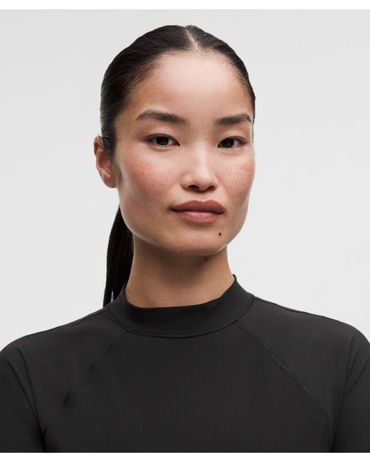 lululemon athletica Black – Uv-Protective Mockneck Long-Sleeve Shirt – – Size Large