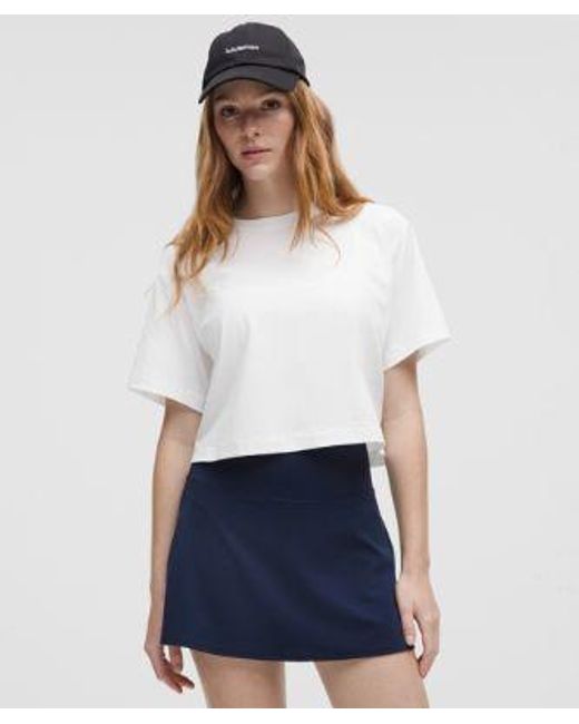 lululemon athletica White – All Yours Organic Cropped T-Shirt – – Size Large