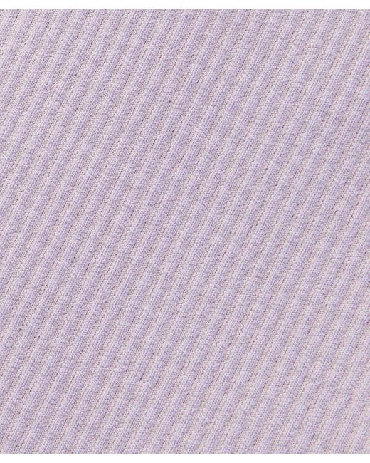 lululemon athletica Purple Ribbed Softstreme Mid-rise Pants 32"