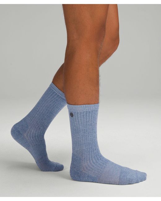 lululemon athletica Blue Daily Stride Ribbed Comfort Crew Socks