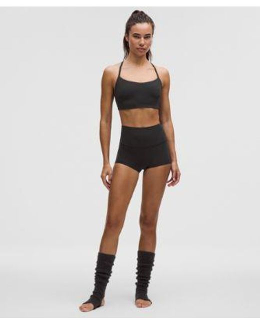 lululemon athletica Black Flow Y Bra Light Support, C/D Cup