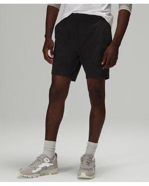 lululemon athletica Black – Bowline Shorts – 8" – – for men