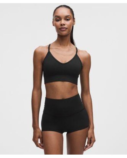 lululemon athletica Black Ebb To Street Bra