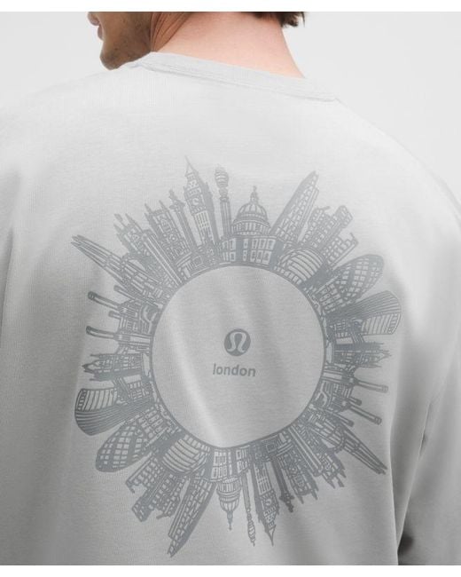 lululemon athletica Gray – Heavyweight -Jersey Long-Sleeve Shirt London – – Size Small for men