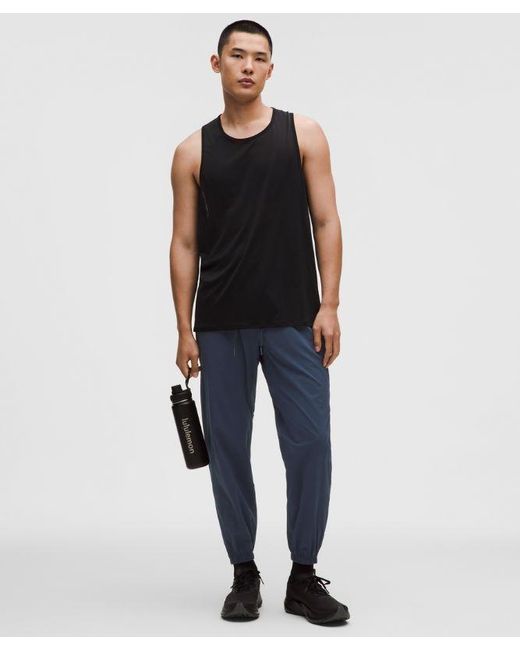 lululemon athletica Blue Perforated Running Pant for men