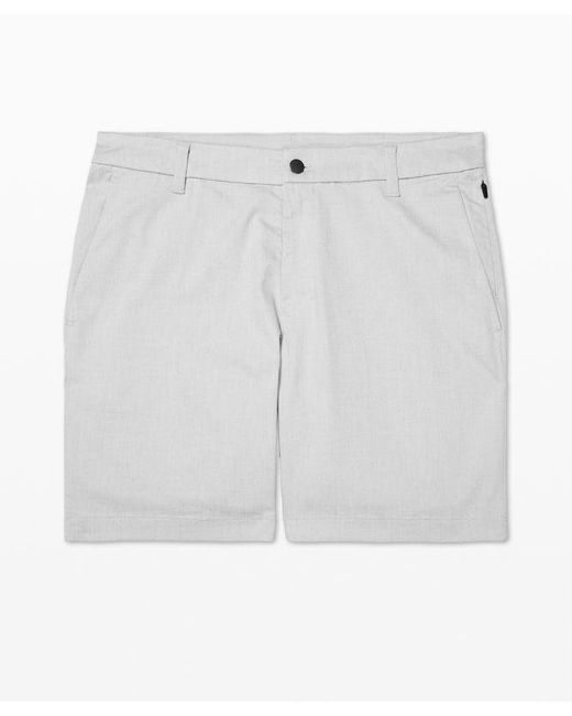 lululemon athletica White – Commission Classic-Fit Shorts Oxford – 7" – / – for men