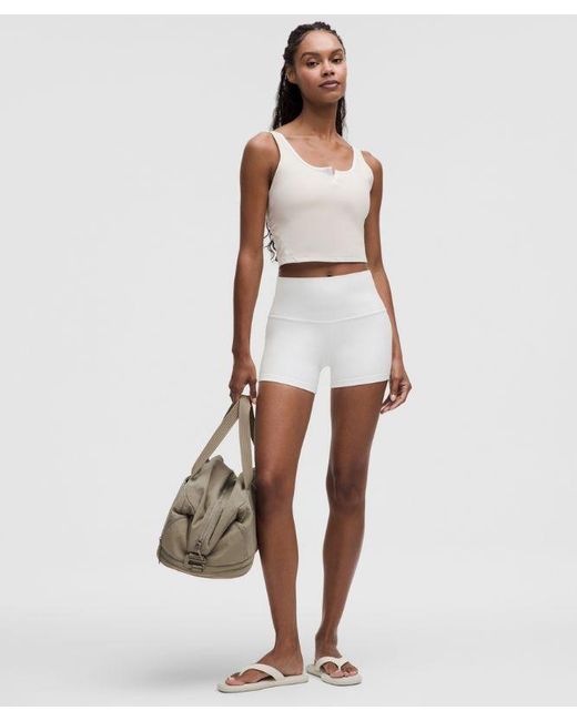 lululemon athletica White Align Notched-Neck Tank Top