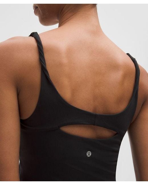 lululemon athletica Black Align Twist-Strap Cropped Tank Top