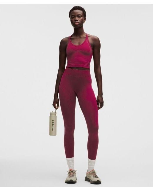 lululemon athletica Red Get Low High-Rise Training Tight 25"
