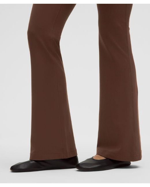 lululemon athletica Brown Groove Nulu Foldover-Waist Flared Pant