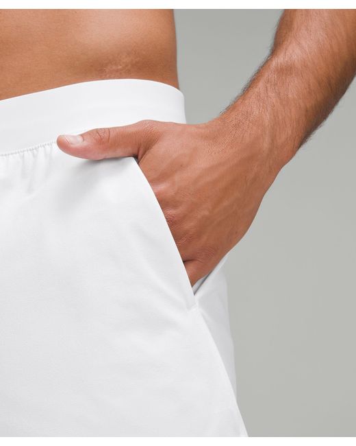 lululemon athletica White Zeroed In Linerless Shorts 5" for men