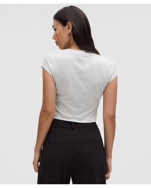 lululemon athletica White Organic Cotton Baby Tee