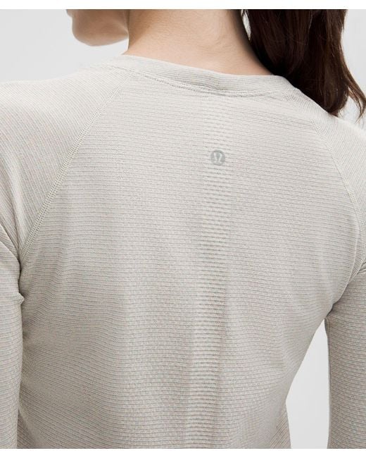 lululemon athletica Gray Swiftly Tech Long-Sleeve Shirt 2.Waist Length
