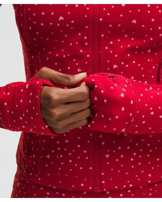 lululemon athletica Red – Define Cropped Jacket Nulu – – Size 14