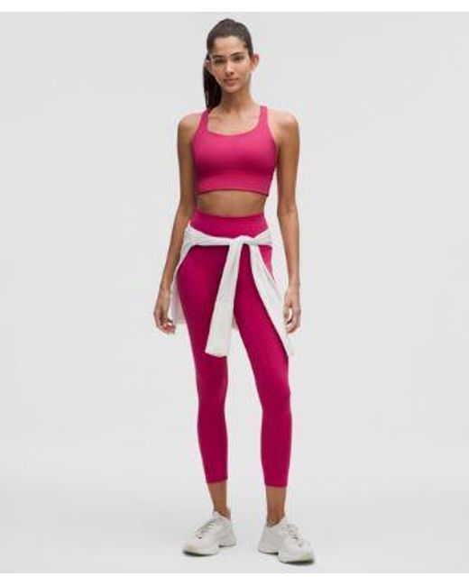 lululemon athletica Pink Wunder Train High-Rise Crop With Pockets 23"