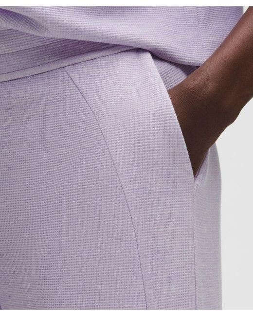 lululemon athletica Purple Scuba Mid-Rise Wide-Leg Pant