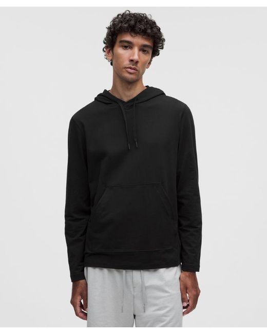 lululemon athletica Gray Soft Jersey Pullover Hoodie for men