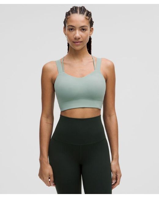 lululemon athletica Green Like A Cloud Longline Bra Light Support, D/Dd Cup