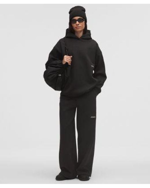 lululemon athletica Black – Big Cozy Ultra-Oversized Hoodie Wordmark – – Size Large