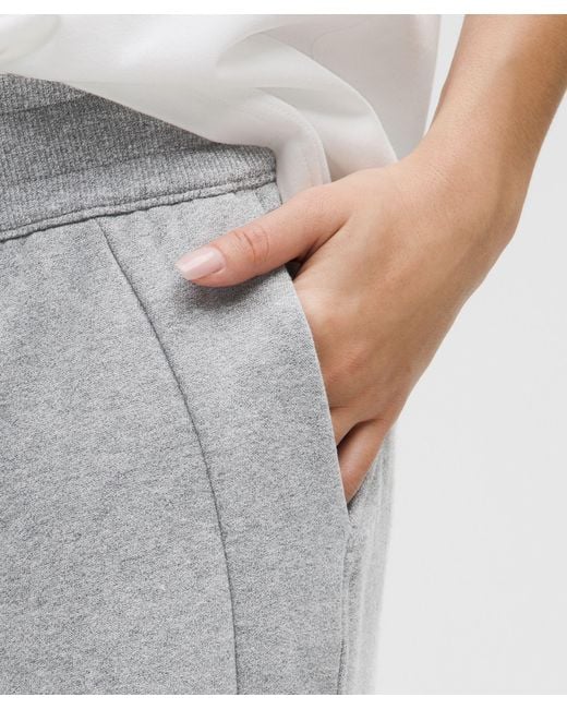 lululemon athletica Gray Scuba Mid-Rise Wide-Leg Pant