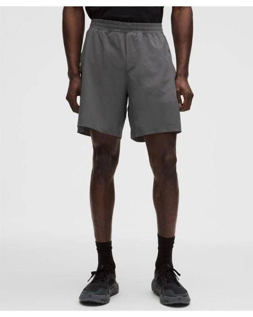 lululemon athletica Black Pace Breaker Lined Short 7" for men