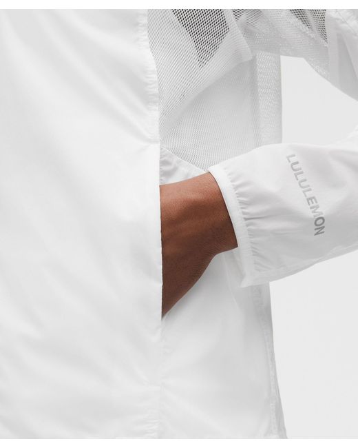 lululemon athletica White Ventilated Packable Running Jacket