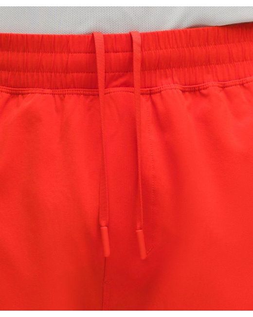 lululemon athletica Red – Pace Breaker Linerless Shorts – 7" – – Size Large for men