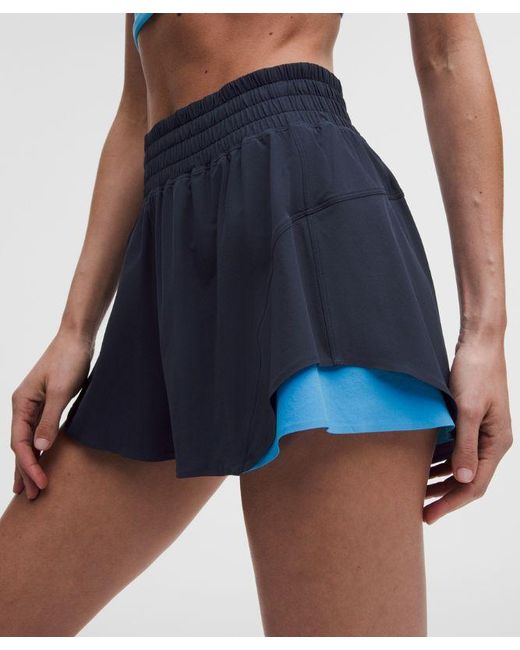 lululemon athletica Blue Shake It Out High-Rise Running Short 2.5"
