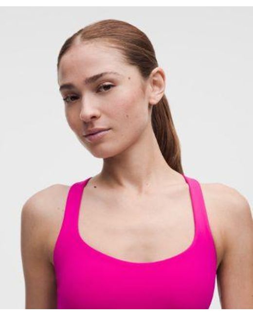 lululemon athletica Pink Flexyflex Strappy Yoga Bra