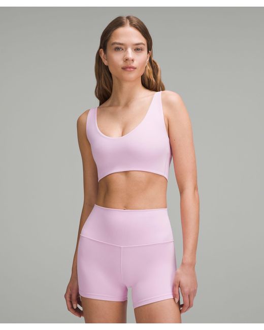 lululemon athletica Purple Bend This Scoop And Square Bra Light Support, A-c Cups
