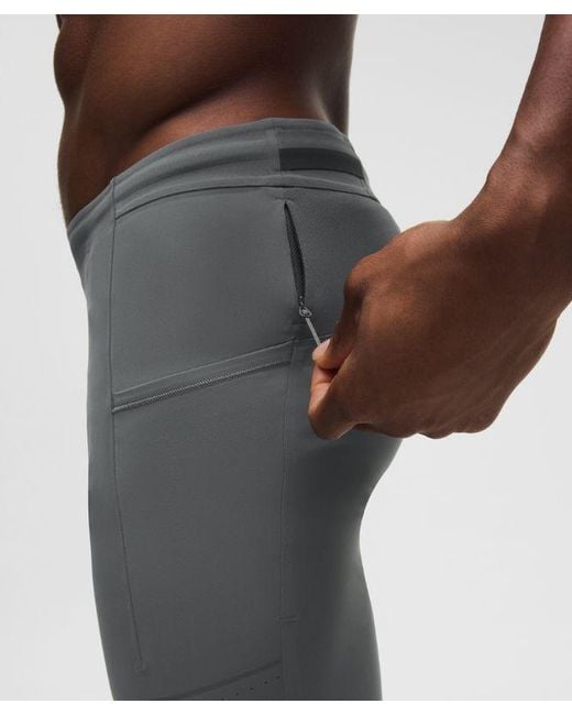 lululemon athletica Blue – Fast And Free Half Tights – 8" – – for men