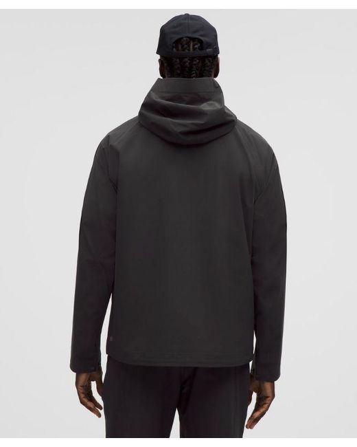 lululemon athletica Black Stretch Glyde Waterproof Jacket for men