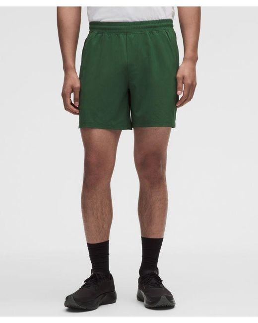 lululemon athletica Green – Pace Breaker Linerless Shorts – 7" – – Size Large for men