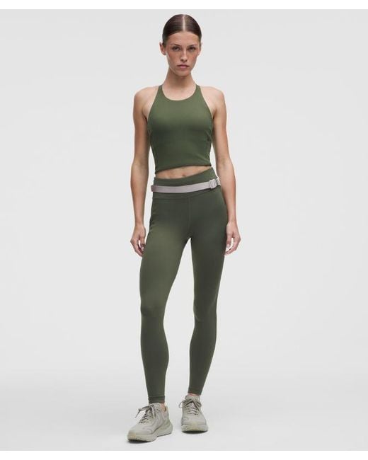 lululemon athletica Green – Fast And Free Tank Top Medium Support, B/C Cup – – Size 4