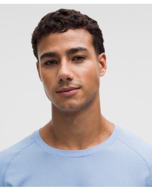 lululemon athletica Blue Metal Vent Tech Long-Sleeve Shirt for men
